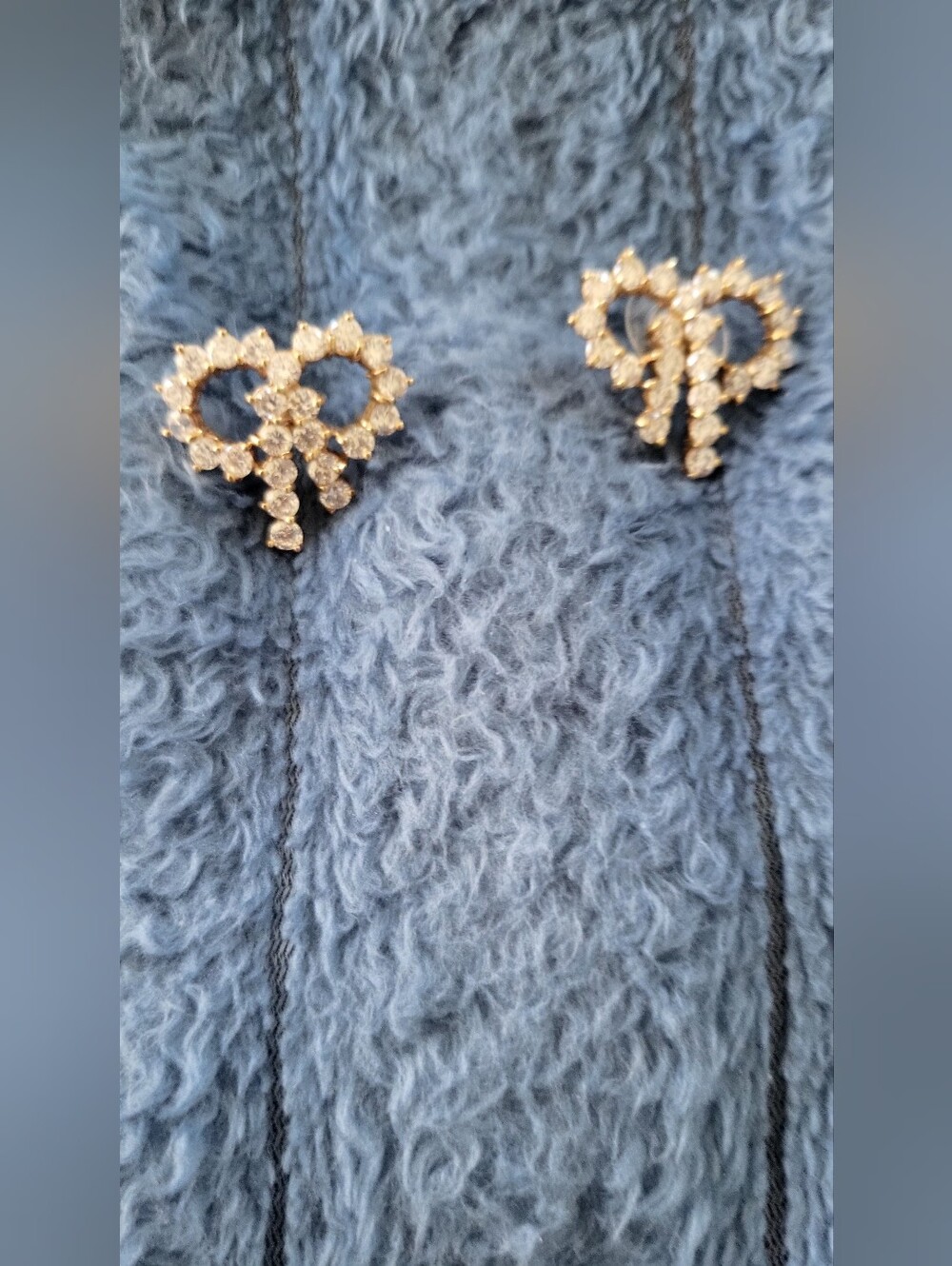 Gold-Tone Crystal Bow Drop Earrings - Women Jewelry